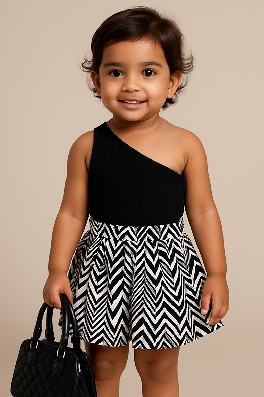 Cold Shoulder Tank Top and Geometry Print Shorts Set