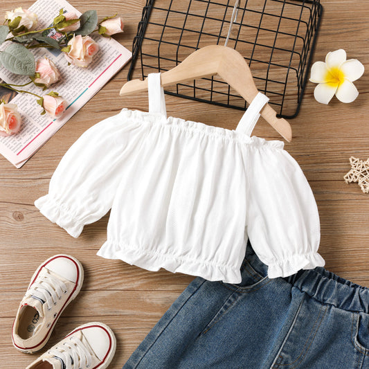 Toddler Girl Ruffled Off-Shoulder Cami Top