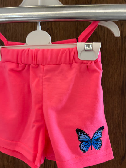 Butterfly Print Camisole and Shorts Set