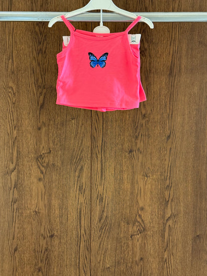 Butterfly Print Camisole and Shorts Set