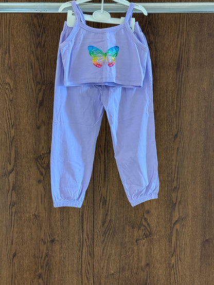 Butterfly Print Camisole and Shorts Set