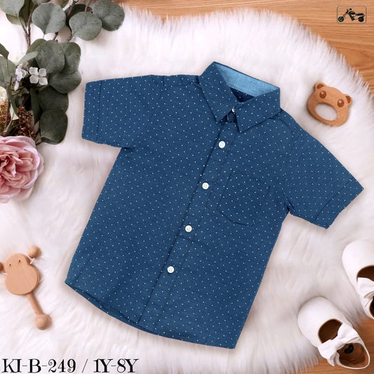 Blue Polka Dots Shirt
