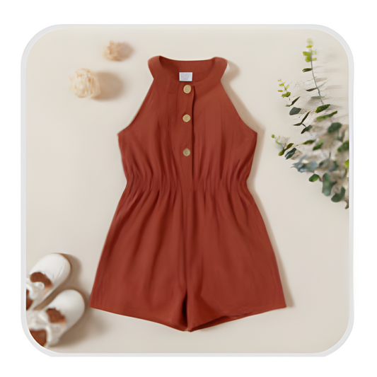 Brown Playsuit