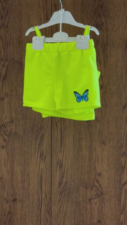 Butterfly Print Camisole and Shorts Set